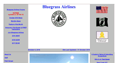Desktop Screenshot of bluegrassairlines.com